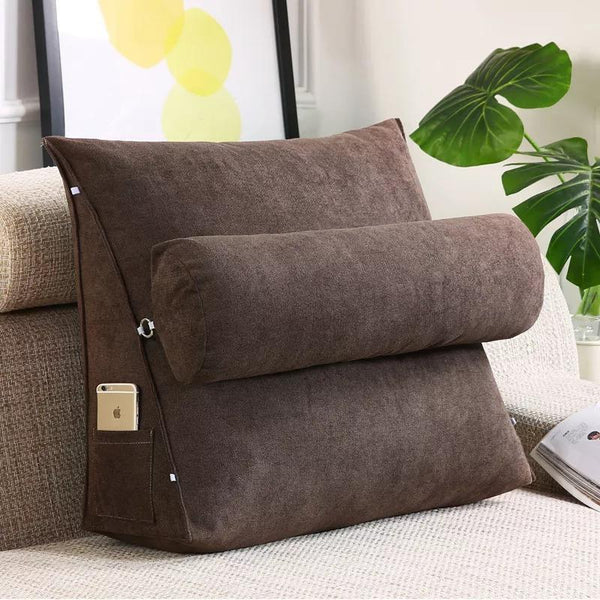 Back Rest Lumber Cushion - Choclate Brown
